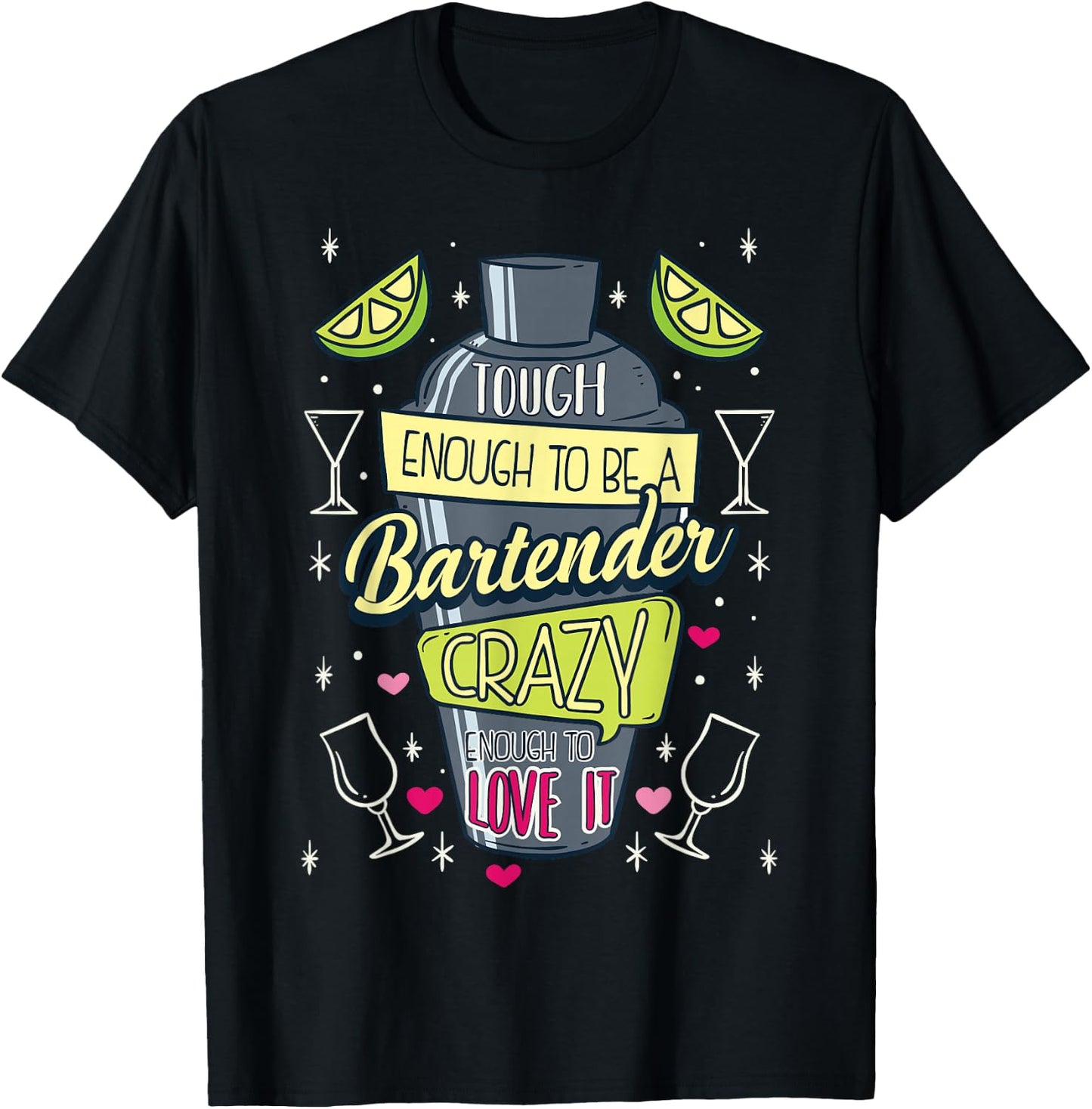 Bartender Mixologist Barkeeper Cocktailbar Club Bartending T-Shirt - T-Shirt | Black