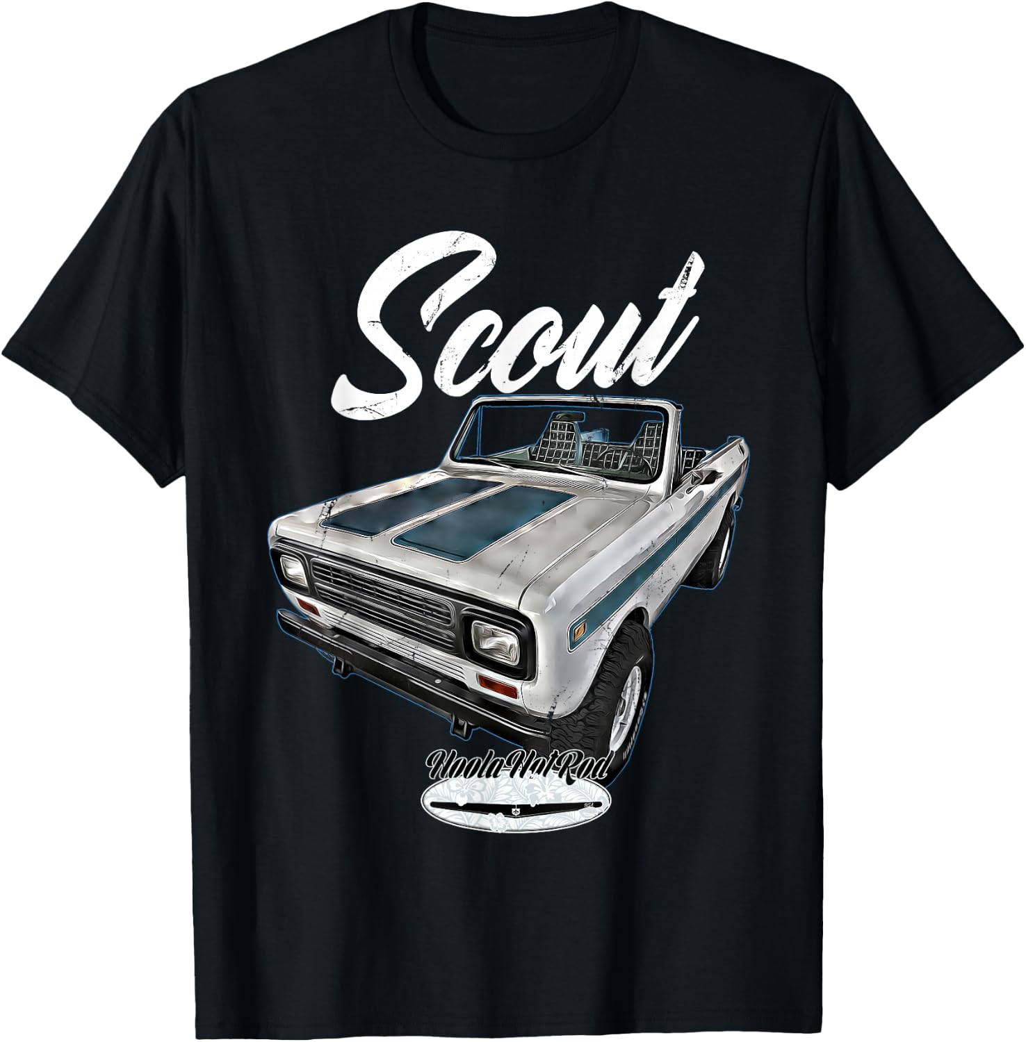 Scout,Classic,Truck,Pickup,International,Harvester,Oldtimer T-Shirt - T-Shirt | Black