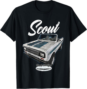 Scout,Classic,Truck,Pickup,International,Harvester,Oldtimer T-Shirt - T-Shirt | Black
