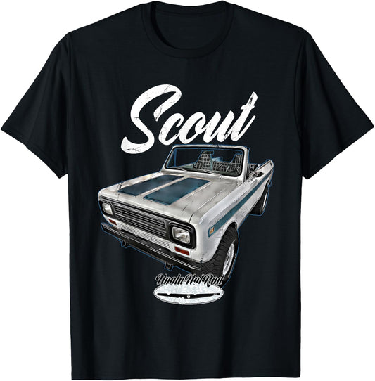 Scout,Classic,Truck,Pickup,International,Harvester,Oldtimer T-Shirt - T-Shirt | Black