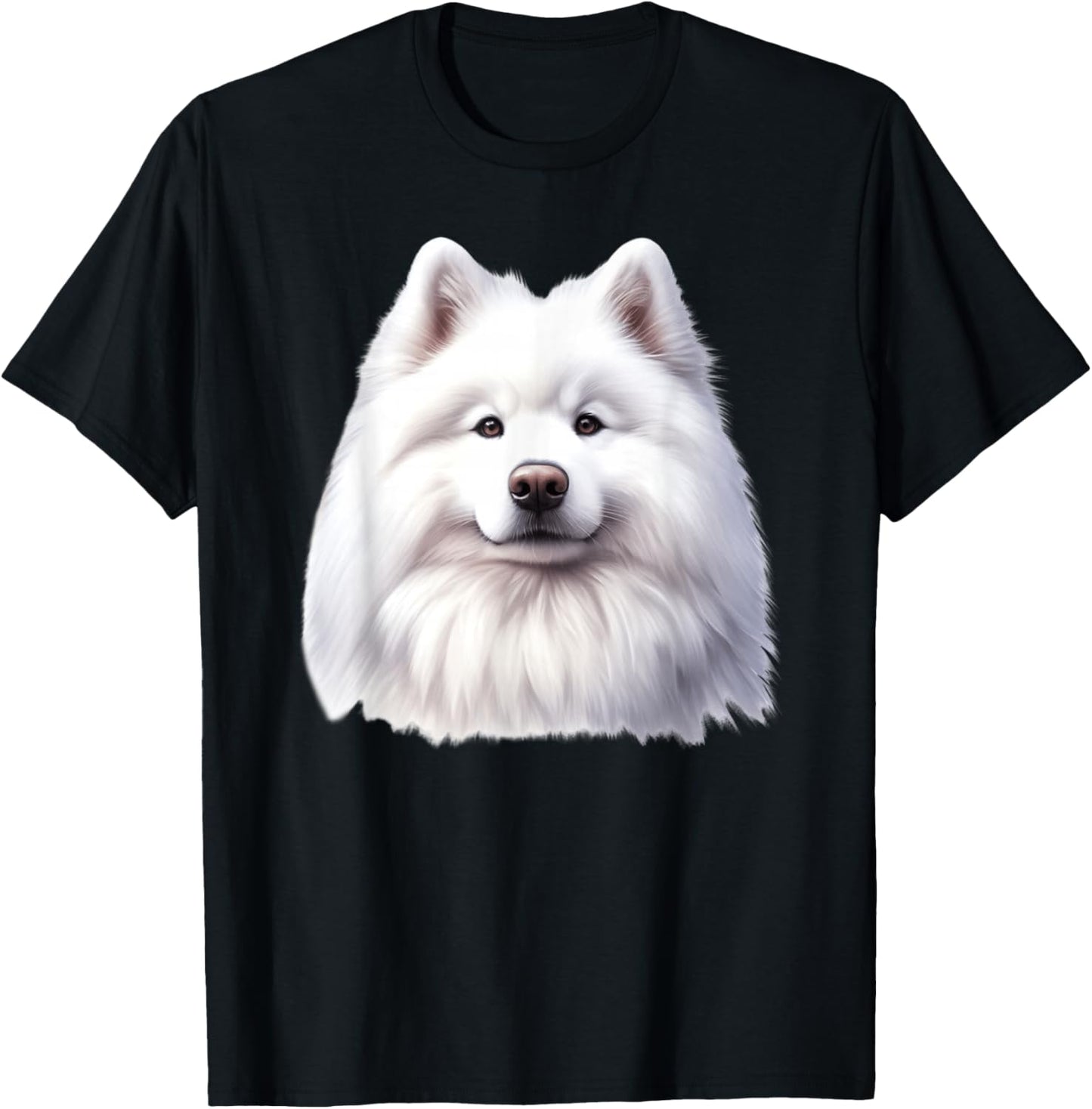 Samoyed Dog Portrait T-Shirt - T-Shirt | Black