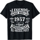 68th Birthday 68 Years Old Vintage Legends Born In 1957 T-Shirt - T-Shirt | Black