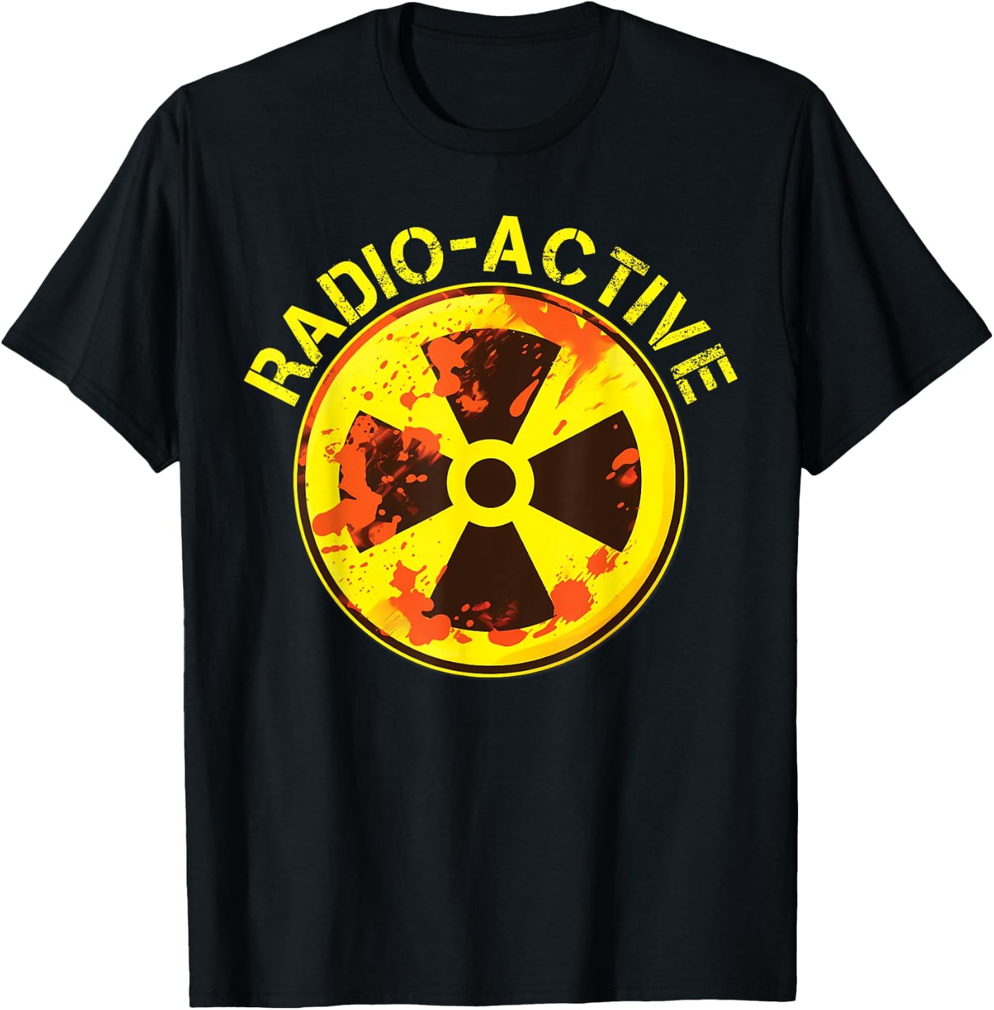 Radioactive Nuclear War Symbol Radio-Active T-Shirt - T-Shirt | Black