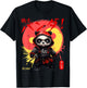 Ninja Style Anime Panda with Yin Yang Urban Manga Men Art T-Shirt - T-Shirt | Black