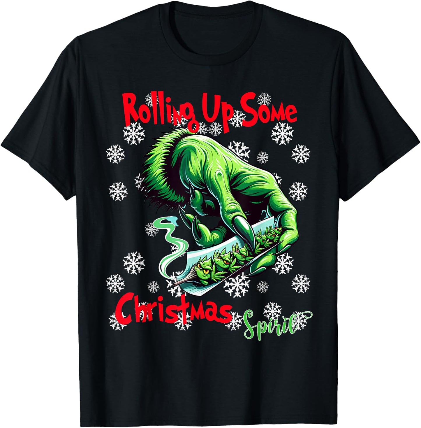 Rolling Up Some Christmas Spirit Christmas Tree Cakes Snack T-Shirt - T-Shirt | Black