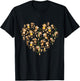 Cute Monkey Lover Heart Monkeys Animal Women Kids T-Shirt - T-Shirt | Black