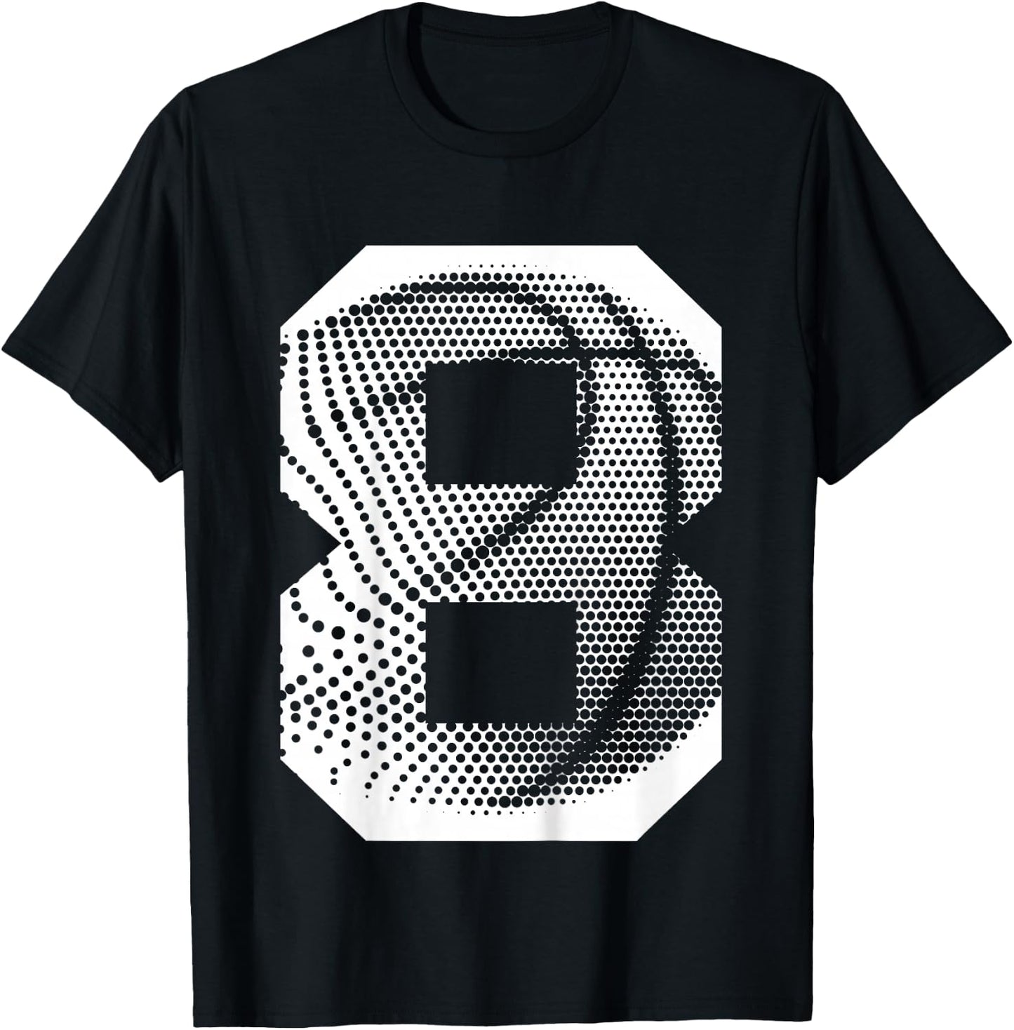 Kids 8th Birthday Boy Basketball Player Basketball 8 Years Old T-Shirt - T-Shirt | Black