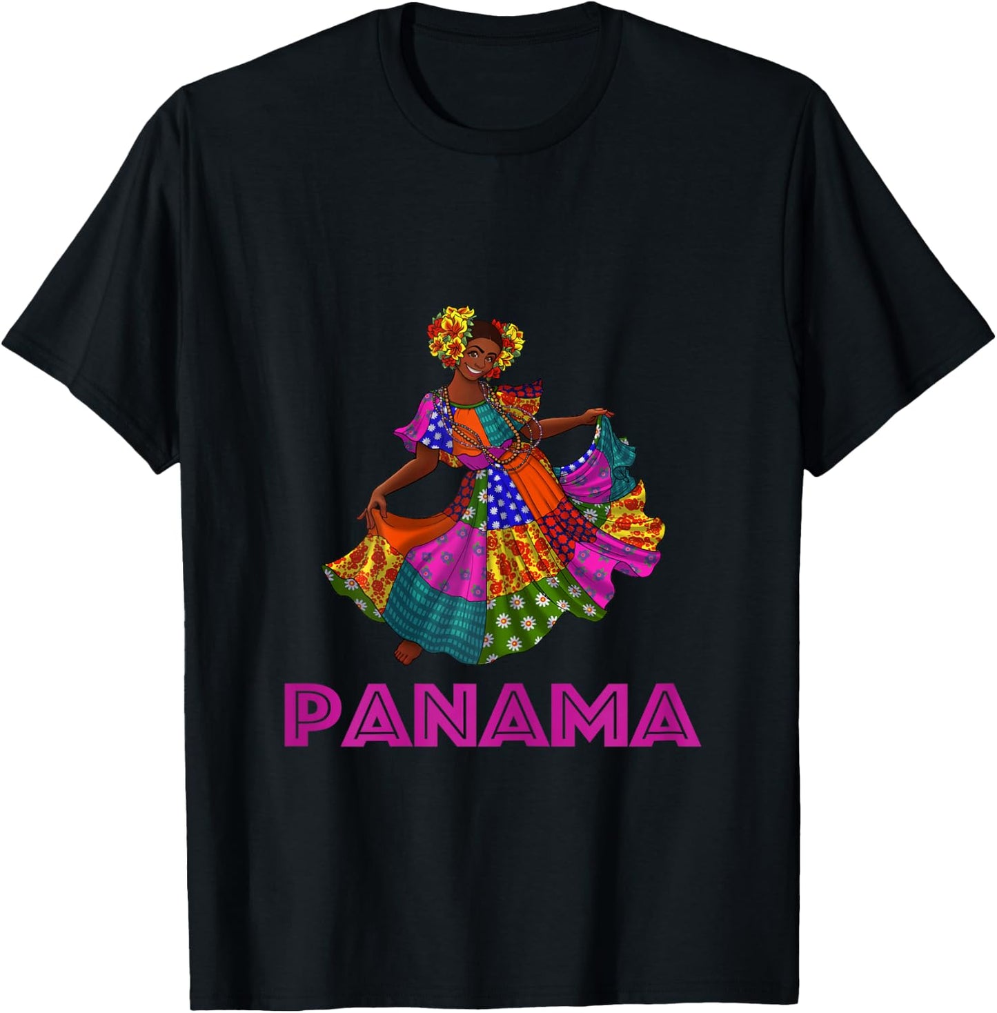Panamanian Cultural Tourist Tea, Panama Pride & Heritage T-Shirt - T-Shirt | Black