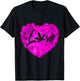 Weed Leaf Heart Weed Lover Funny Marijuana Valentines Day T-Shirt - T-Shirt | Black