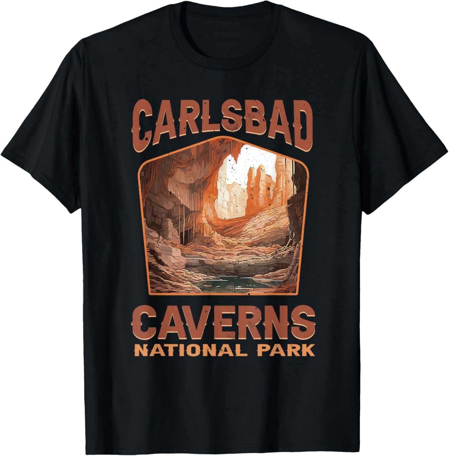 Carlsbad Caverns National Park New Mexico Nature Hike T-Shirt - T-Shirt | Black