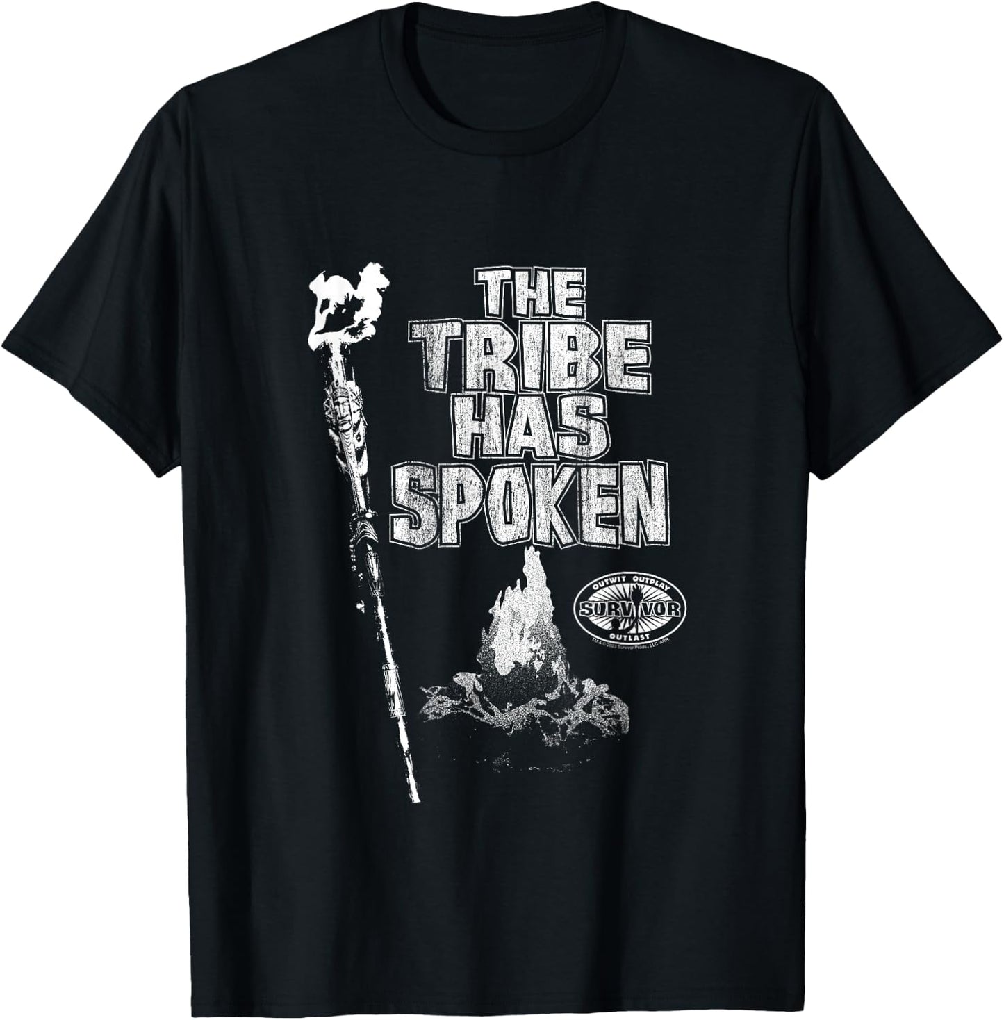 Survivor The Tribe has Spoken Fireplace T-Shirt - T-Shirt | Black