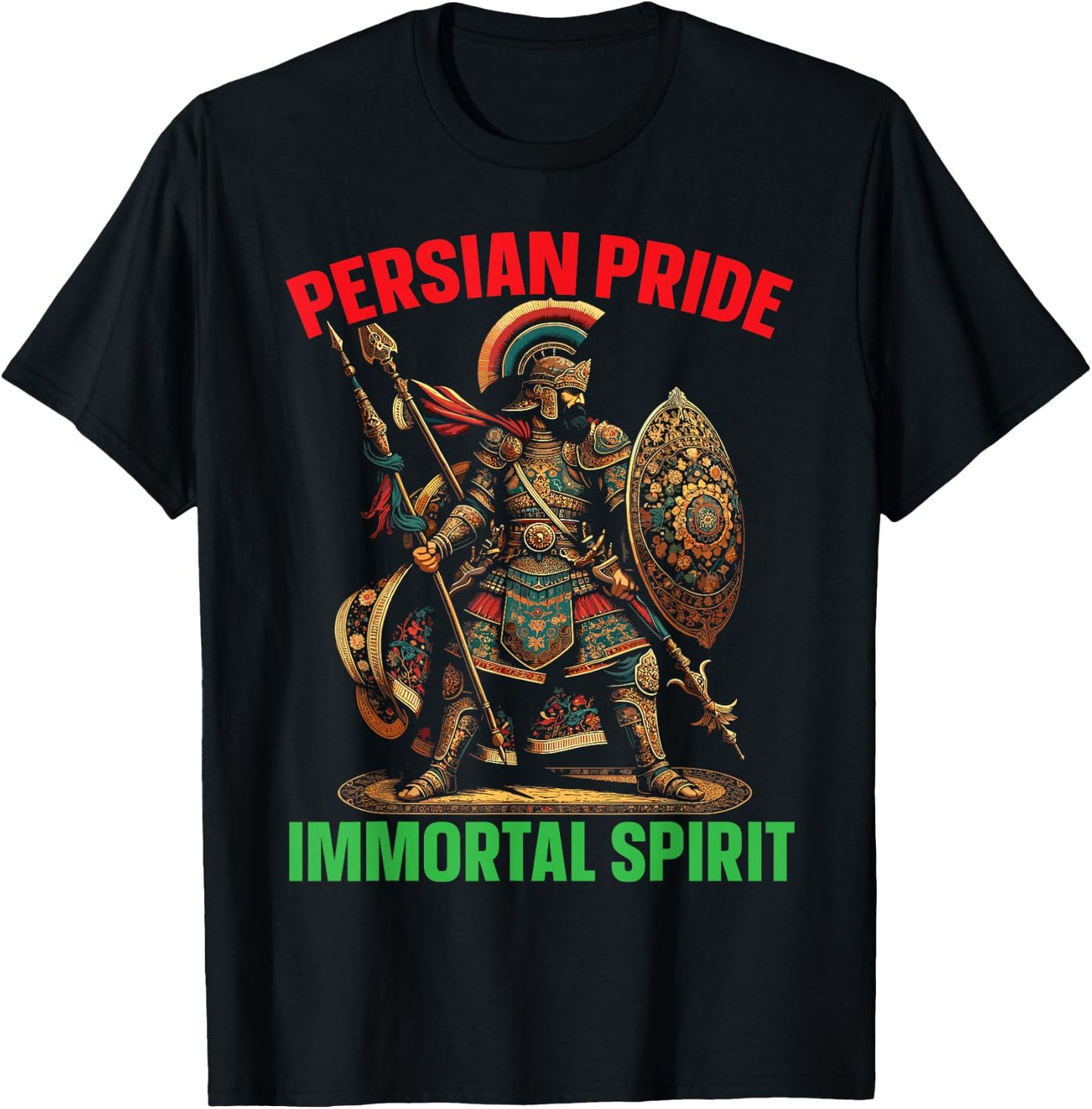 Persian Immortal Achaemenid Empire Persian Warrior T-Shirt - T-Shirt | Black
