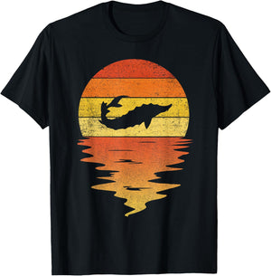 Sturgeon shirt retro sunset 70s vintage Sturgeon T-Shirt - T-Shirt | Black