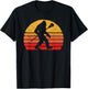 Bigfoot Lacrosse Stick Vintage Surf Sun Funny Lax T-Shirt - T-Shirt | Black