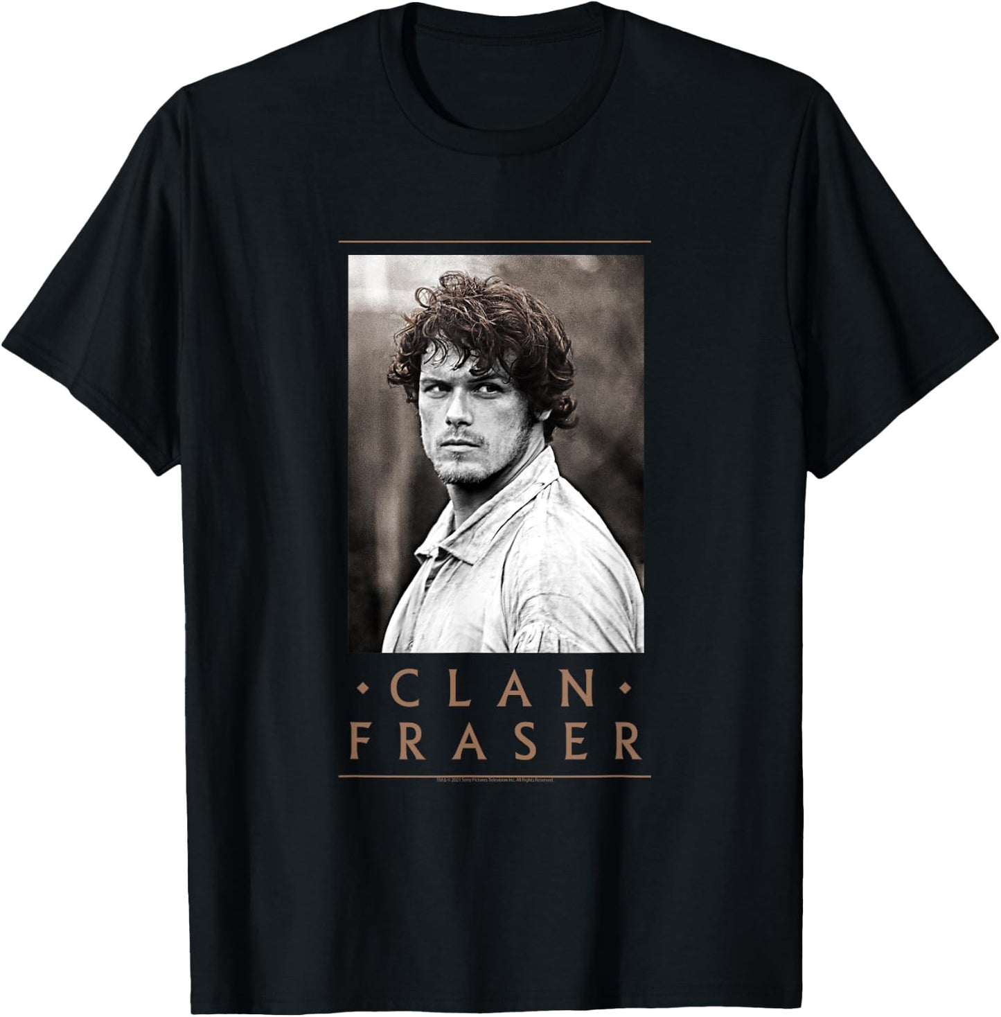 Outlander Clan Fraser T-Shirt - T-Shirt | Black