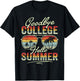 Vintage Goodbye College Hello Summer Last Day Of School T-Shirt - T-Shirt | Black