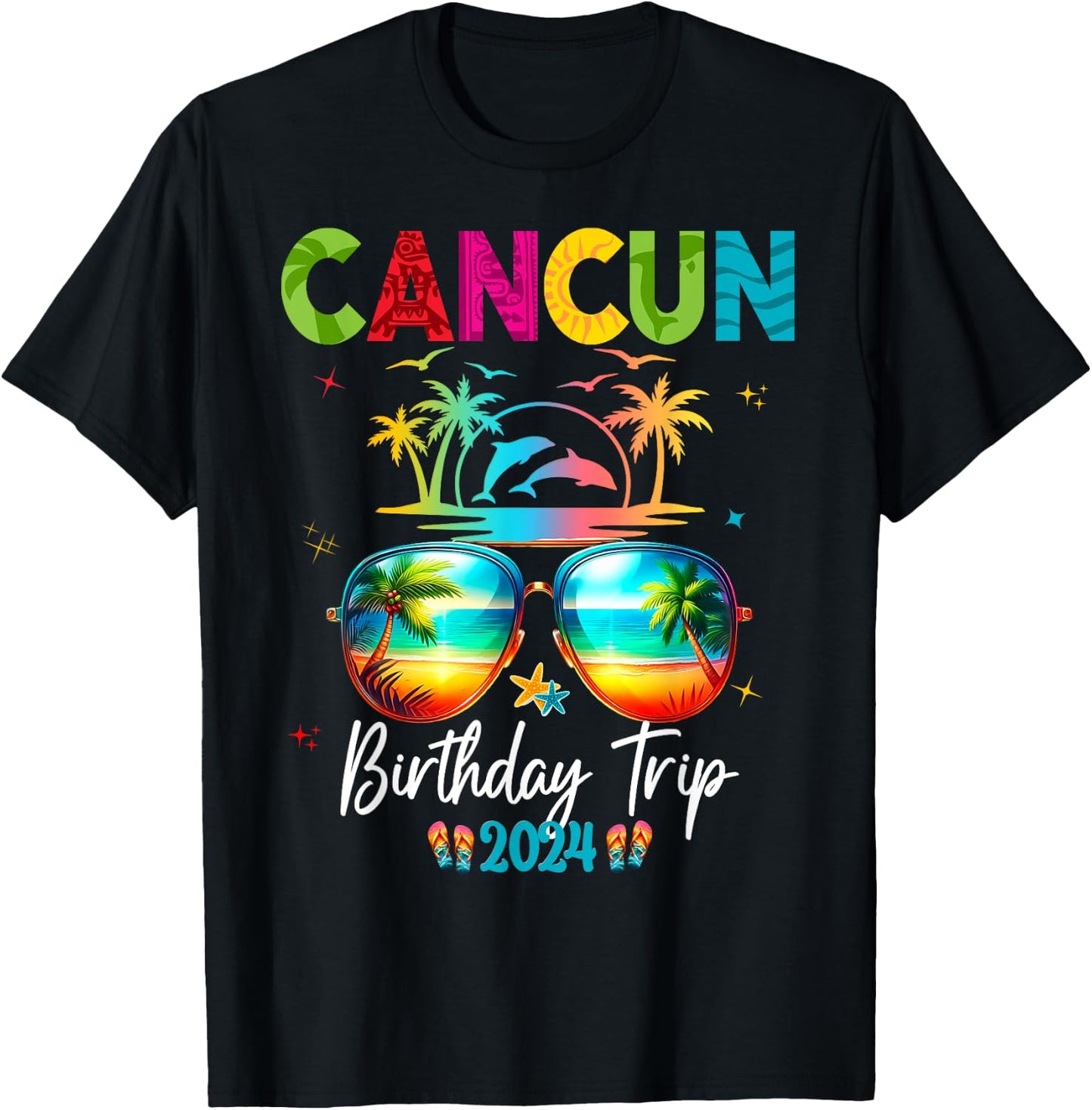 Mexico Cancun Vacation Group 2024 T-Shirt - T-Shirt | Black