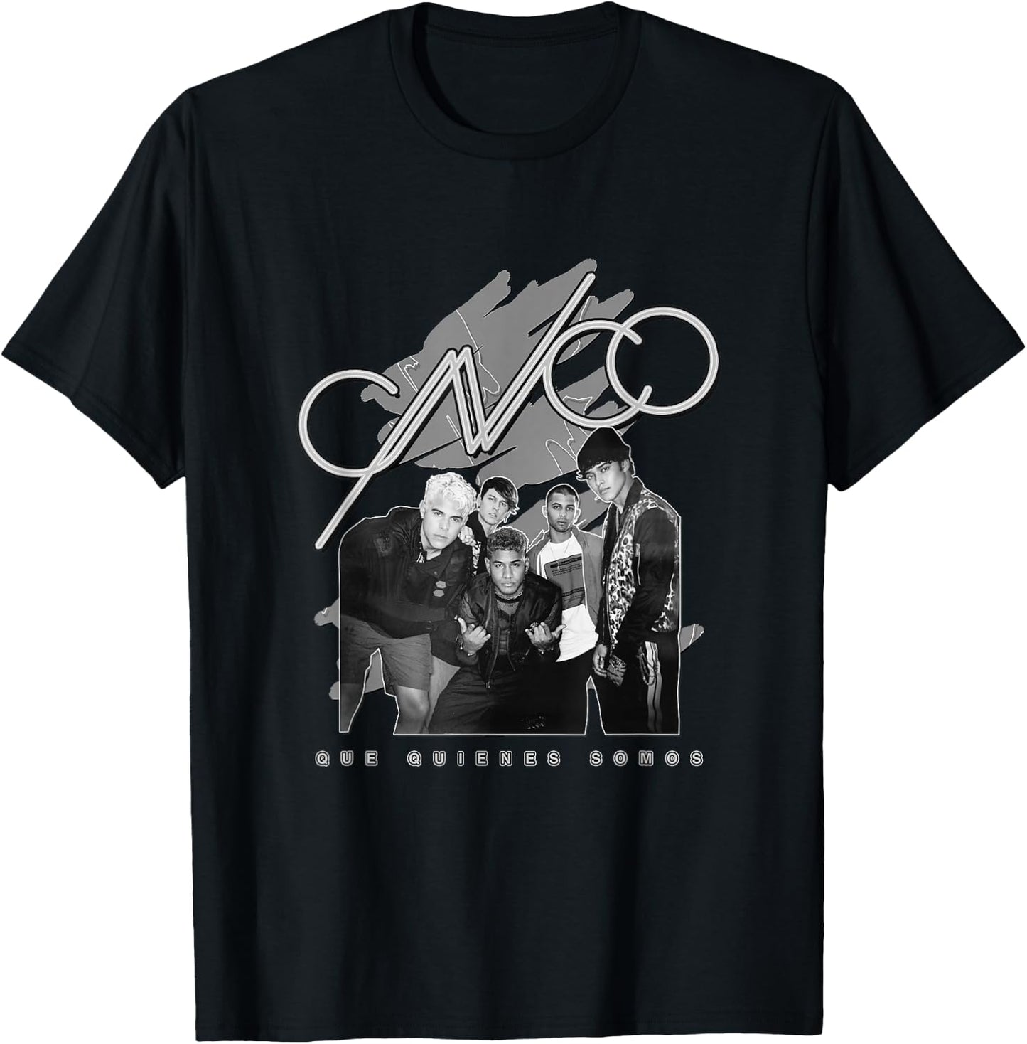 CNCO Official Black & White Album Photo T-Shirt - T-Shirt | Black