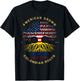 American Grown with Colombian Roots Tree USA Flag Gifts T-Shirt - T-Shirt | Black