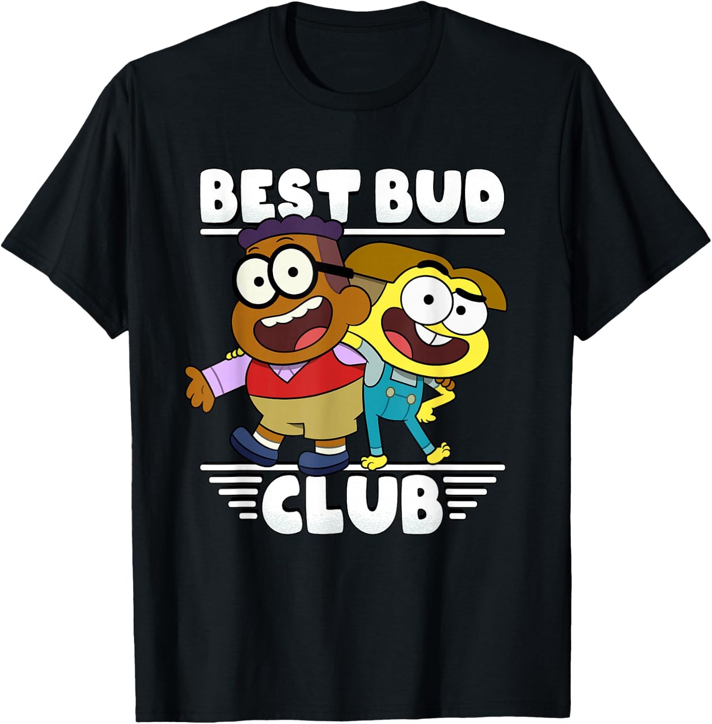 Disney Channel Big City Greens Cricket Remy Best Bud Club T-Shirt - T-Shirt | Black