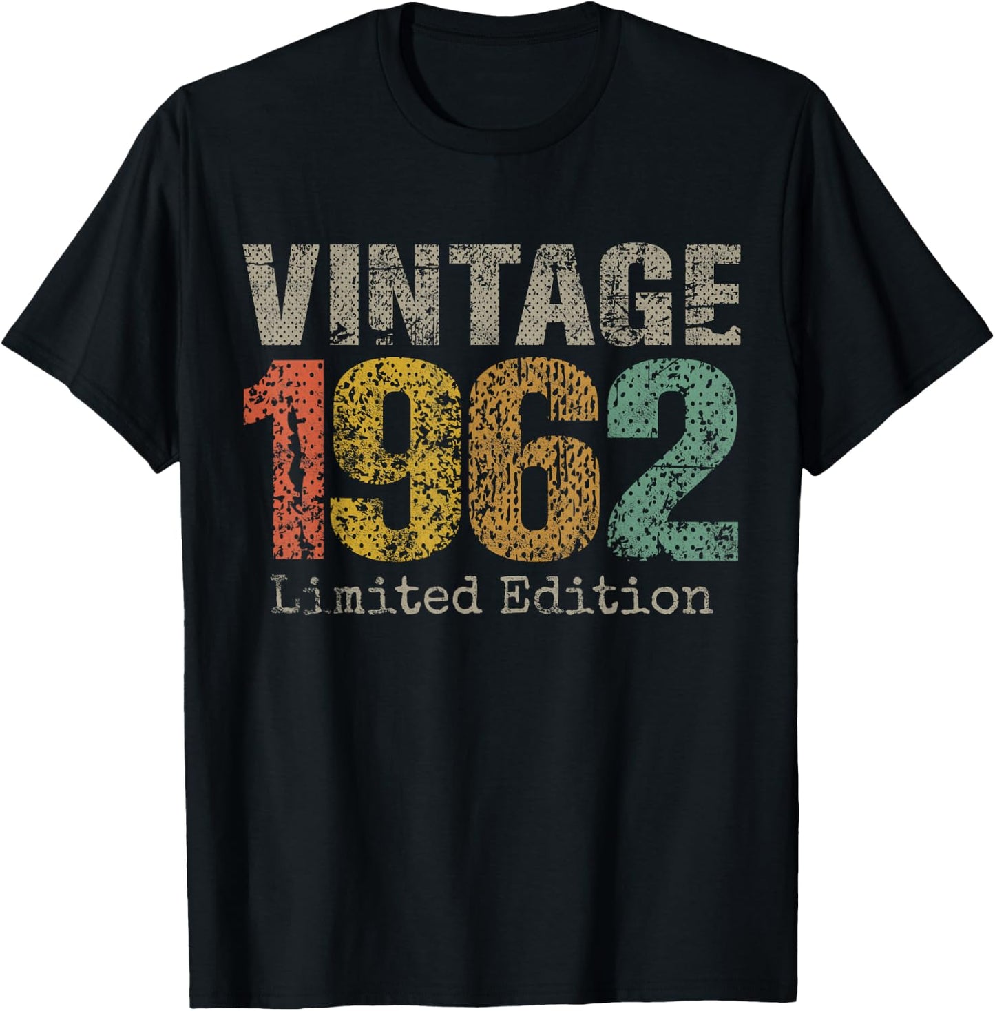 Vintage 1962 Limited Edition 63rd Birthday Gifts 63 Year Old T-Shirt - T-Shirt | Black