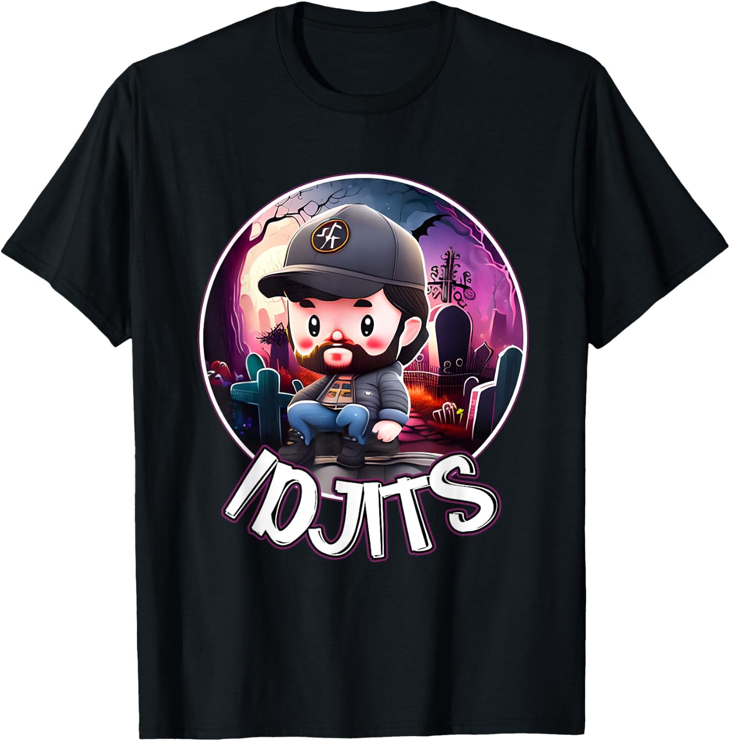 Idjits Cute Funny Bobby SPN Reference T-Shirt - T-Shirt | Black