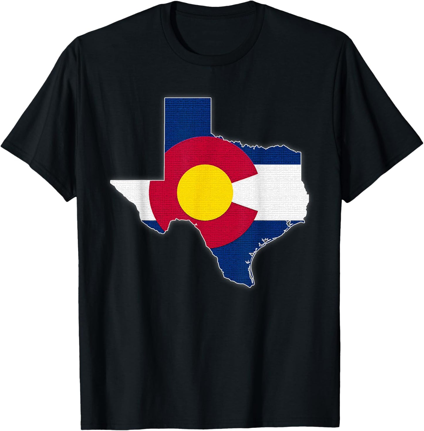 TEXAS STATE MAP COLORADO CO Flag Roots Men Women Gift T-Shirt - T-Shirt | Black