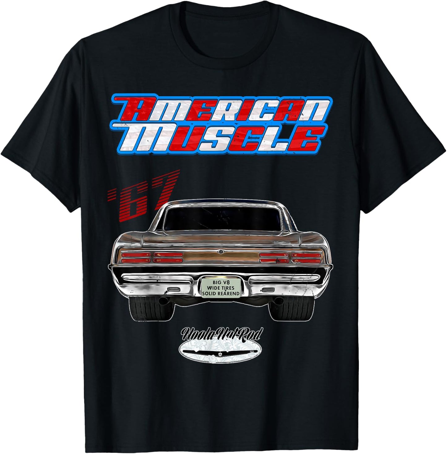 1967 GTO,Tempest,Muscle Car,Hot Rod,Rockabilly,distressed T-Shirt - T-Shirt | Black