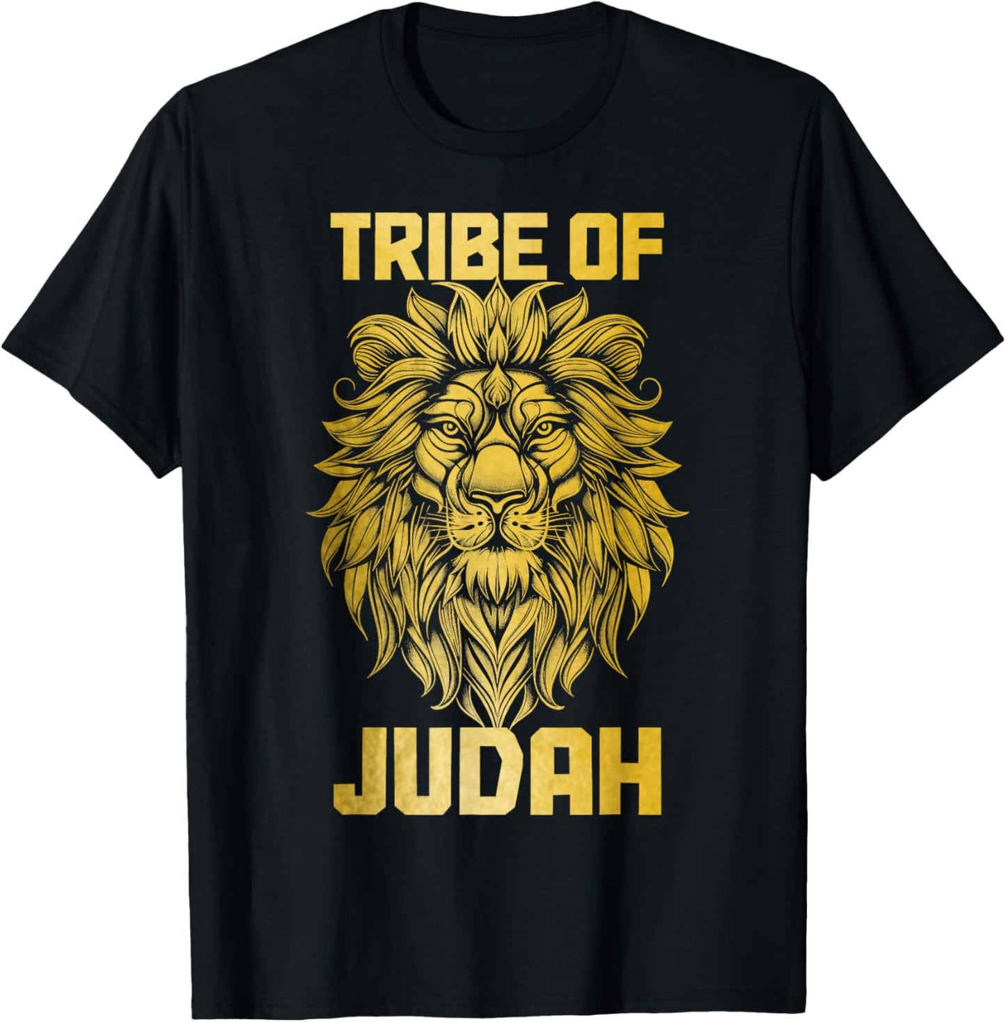 Lion Of Judah Tribe Hebrew Israelite Christian Jewish YHWH T-Shirt - T-Shirt | Black
