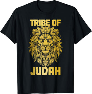 Lion Of Judah Tribe Hebrew Israelite Christian Jewish YHWH T-Shirt - T-Shirt | Black