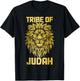 Lion Of Judah Tribe Hebrew Israelite Christian Jewish YHWH T-Shirt - T-Shirt | Black