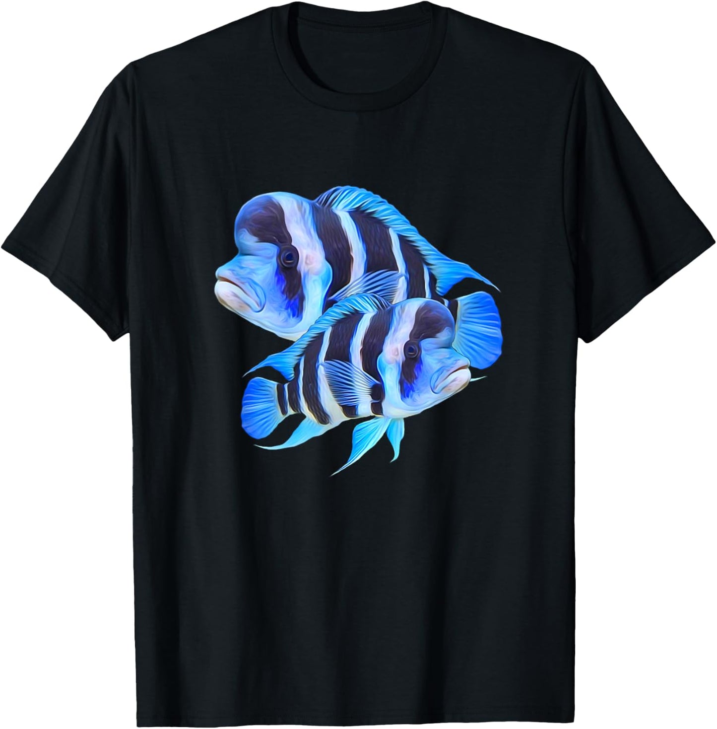Frontosa Cichlid Fish Aquarium Owners Monster Fish Gift T-Shirt - T-Shirt | Black