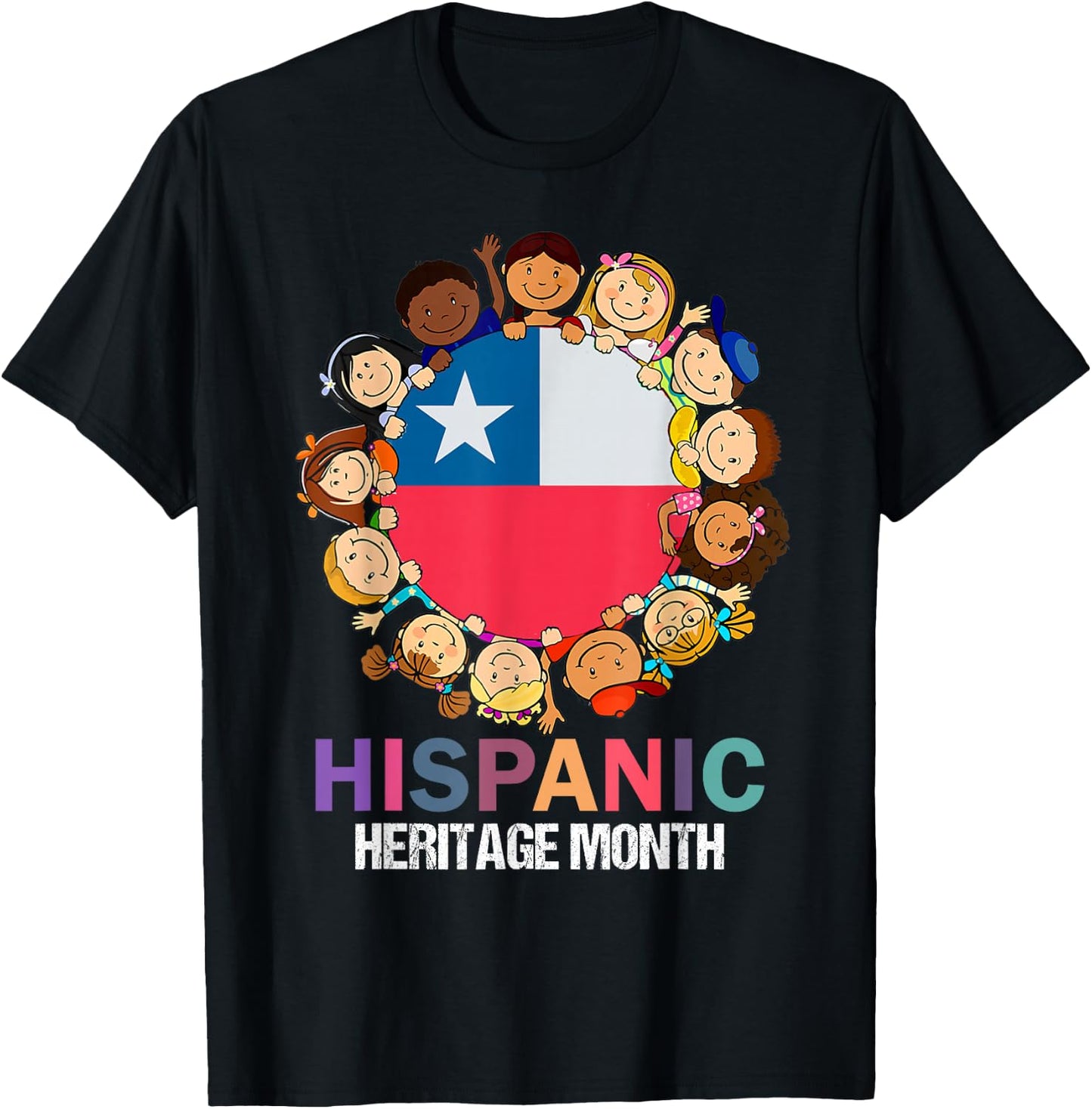 Chileans,hsipanic heritage month, Chile flag Boy Kids Girl T-Shirt - T-Shirt | Black