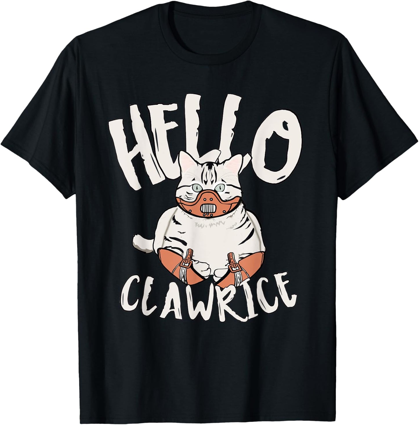 Cat Horror Theme Hello Clawrice Funny Horror Women T-Shirt - T-Shirt | Black