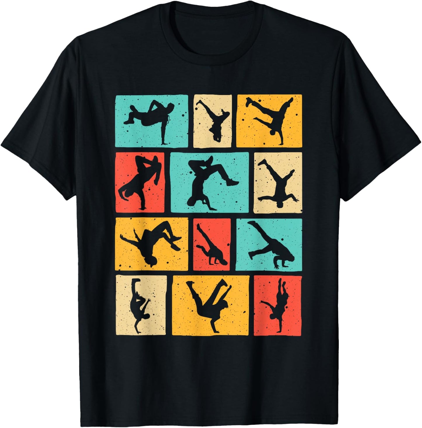Funny Break Dancing Gift Vintage Hip-Hop Cool Break Dancer T-Shirt - T-Shirt | Black