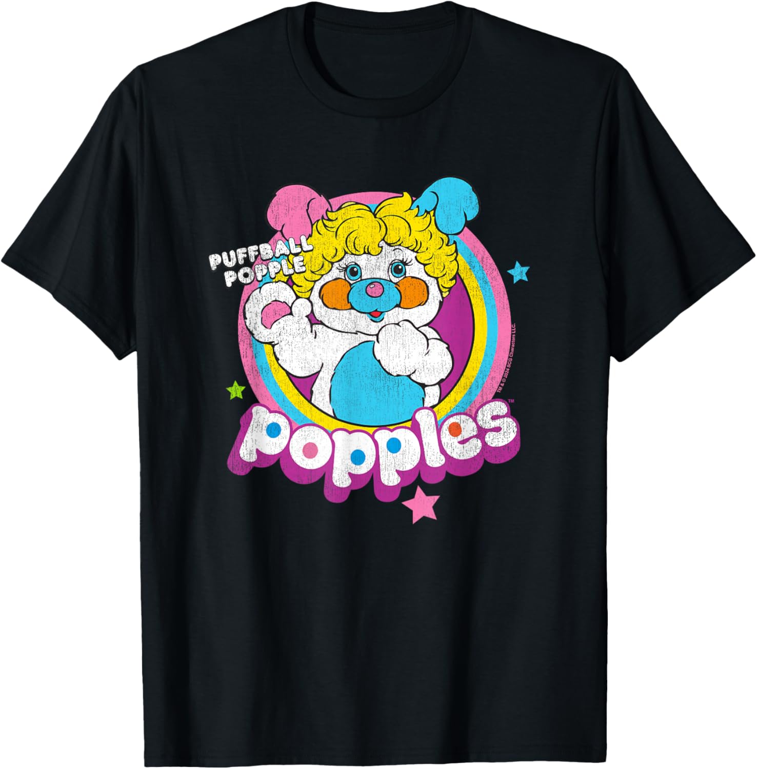 Popples Puffball Pobble T-Shirt - T-Shirt | Black