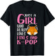 Gift Just A Girl Who Really Loves Foxes And K-Pop T-Shirt - T-Shirt | Black
