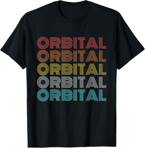 Retro Vintage Orbital T-Shirt - T-Shirt | Black