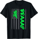 Brap Braap-Braaap Vintage USA Flag Motocross Dirt Bike T-Shirt - T-Shirt | Black