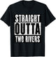 Red Sigil Wheel of Time Straight Outta Two Rivers Distressed Black Small T-Shirt - T-Shirt | Black