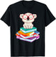 Reading Bookworm Gift Koala T-Shirt - T-Shirt | Black
