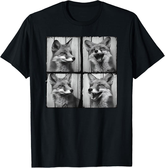 Funny Animal Fox Face Smiling Love True Foxes Pet Fox T-Shirt - T-Shirt | Black