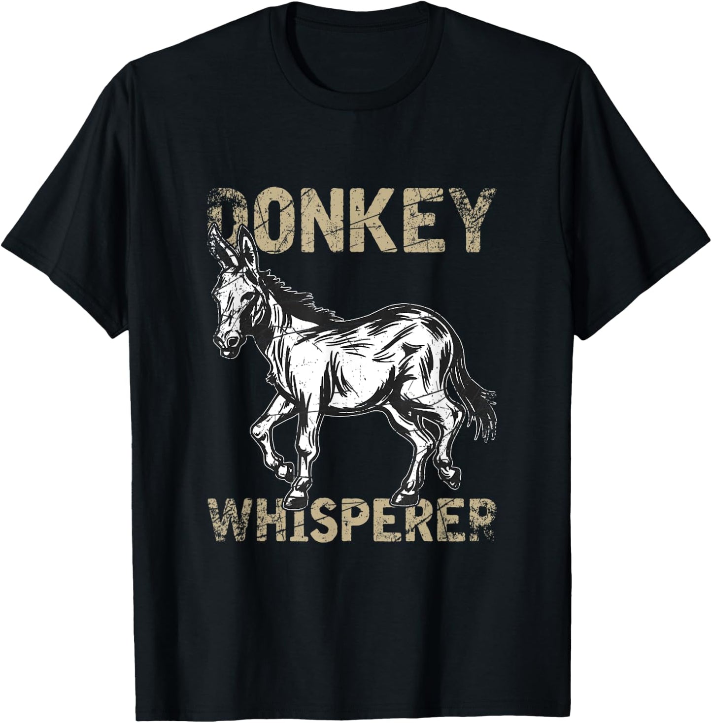 Donkey Whisperer Donkey T-Shirt - T-Shirt | Black