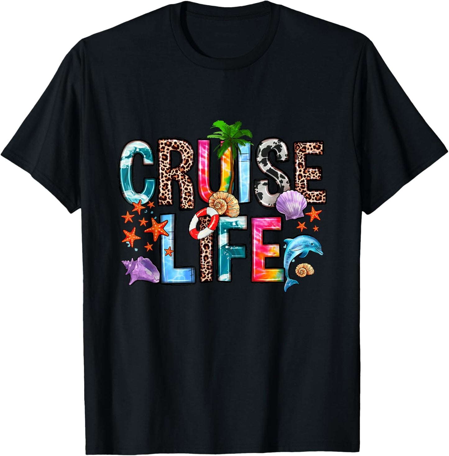Family Cruise Life Cruise Outfits 2024 Matching T-Shirt - T-Shirt | Black