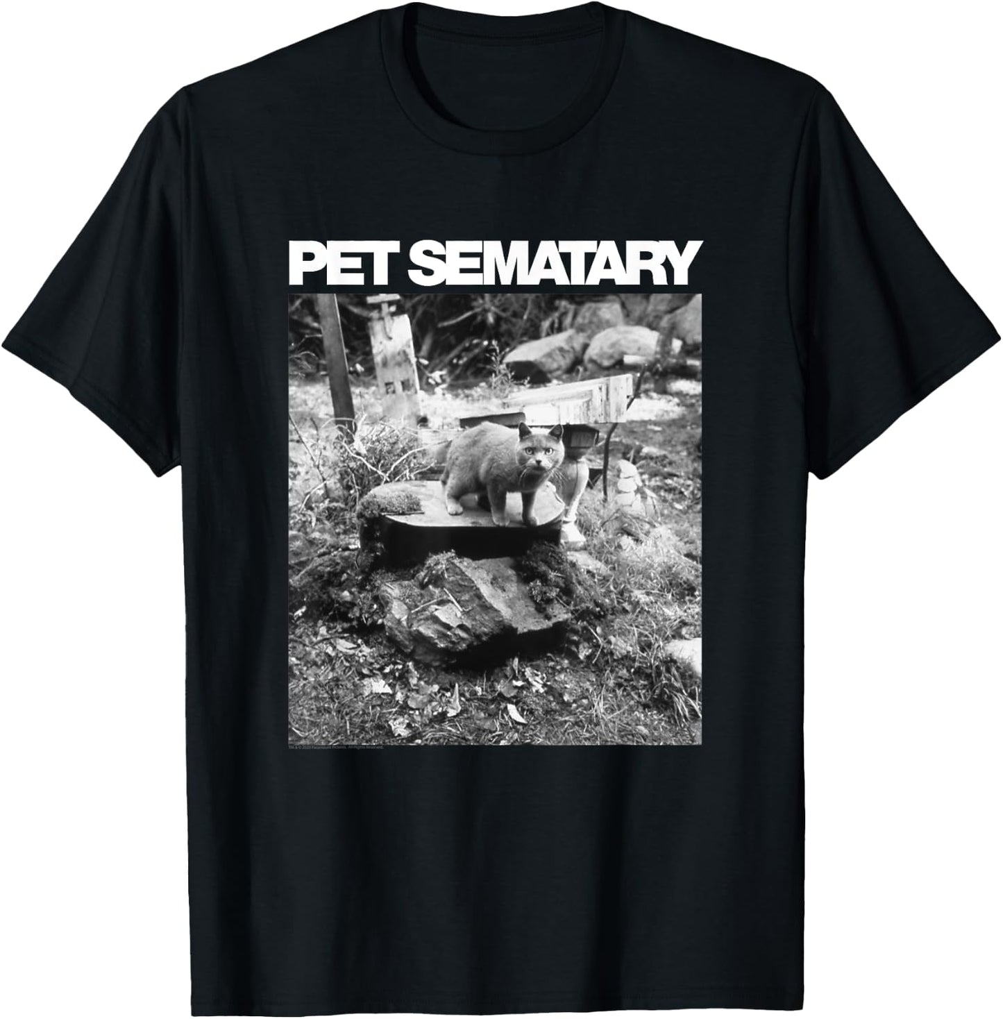 Pet Sematary Church on Grave T-Shirt - T-Shirt | Black