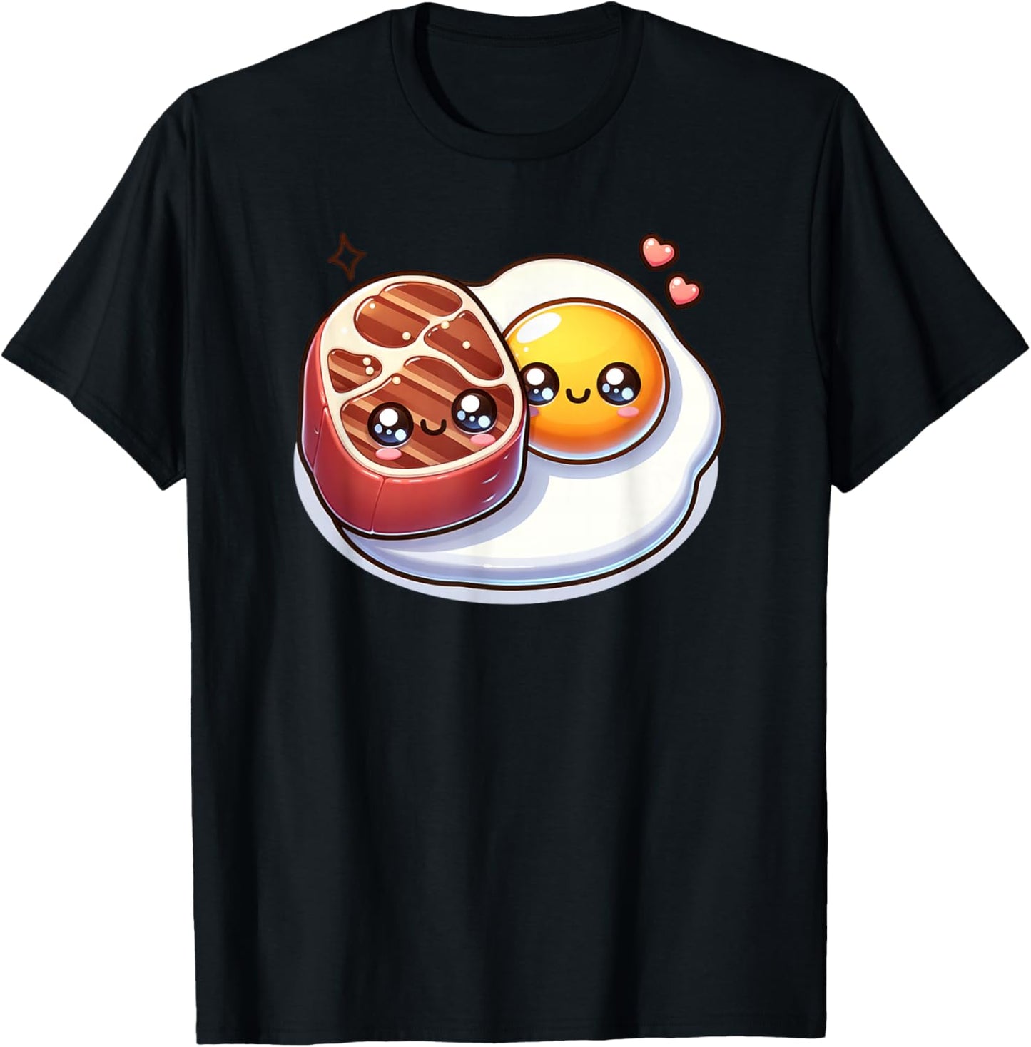 Carnivore Keto Diet Steak Egg Meat Eater Gym Fitness Workout T-Shirt - T-Shirt | Black