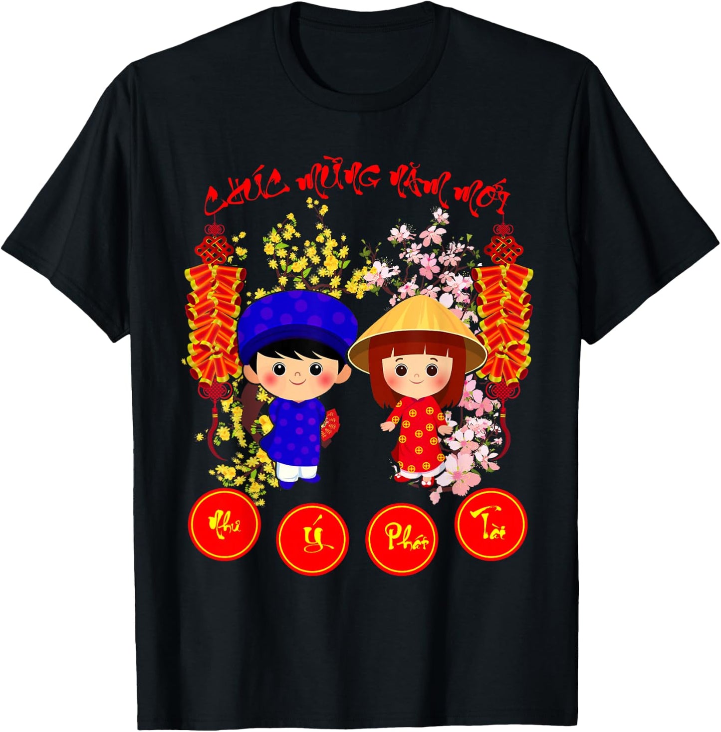Chuc Mung Nam Moi 2026 Vietnamese Lunar New Year T-Shirt - T-Shirt | Black