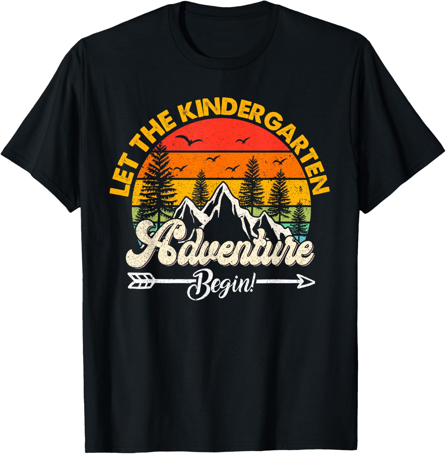 Let the Kindergarten adventure begin School Kindergarten T-Shirt - T-Shirt | Black