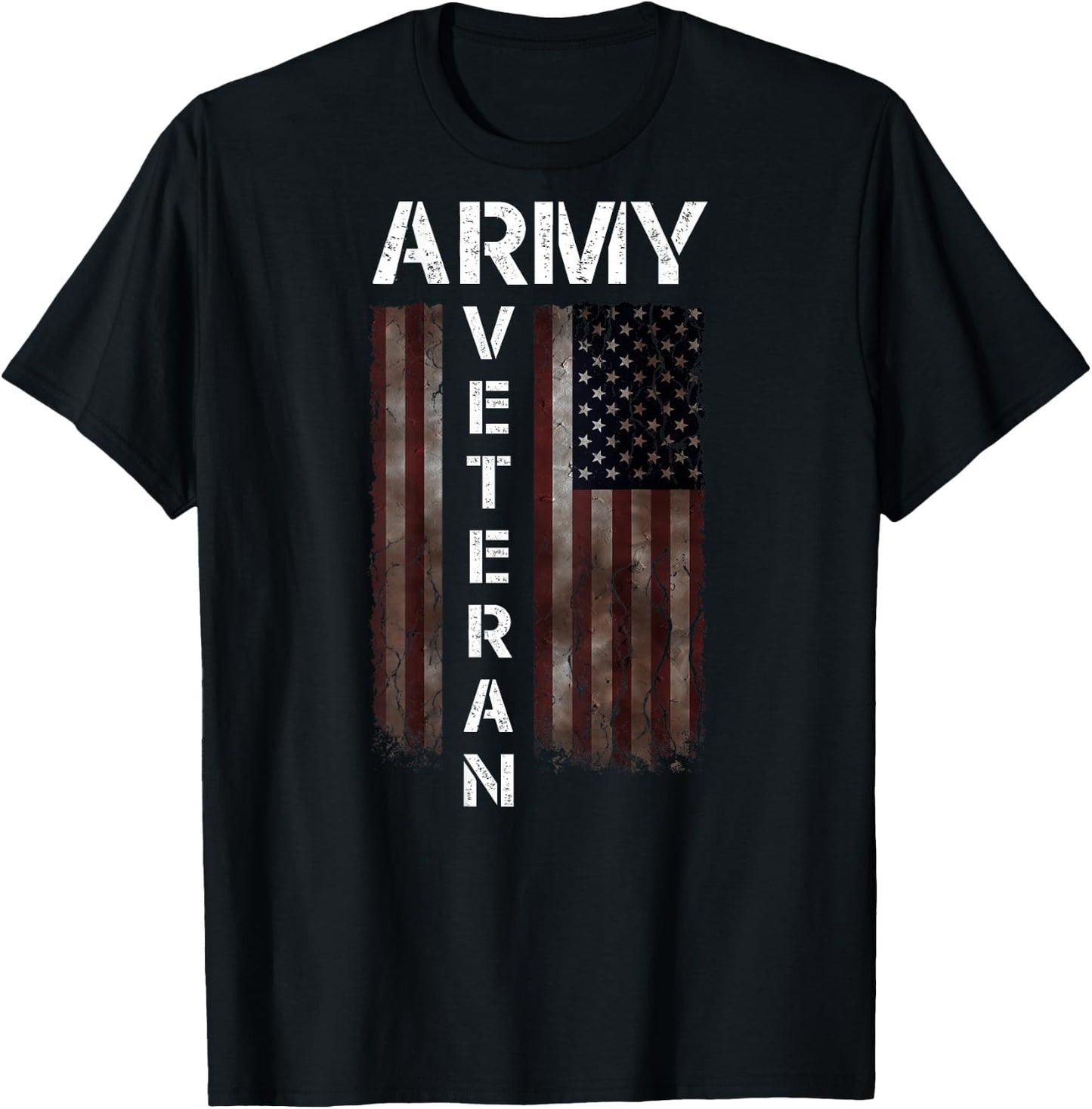 Cool American (USA) Flag - Proud Us Army Veteran Gift T-Shirt - T-Shirt | Black