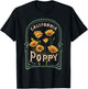 California Poppy Creative Outline and Picture T-Shirt - T-Shirt | Black